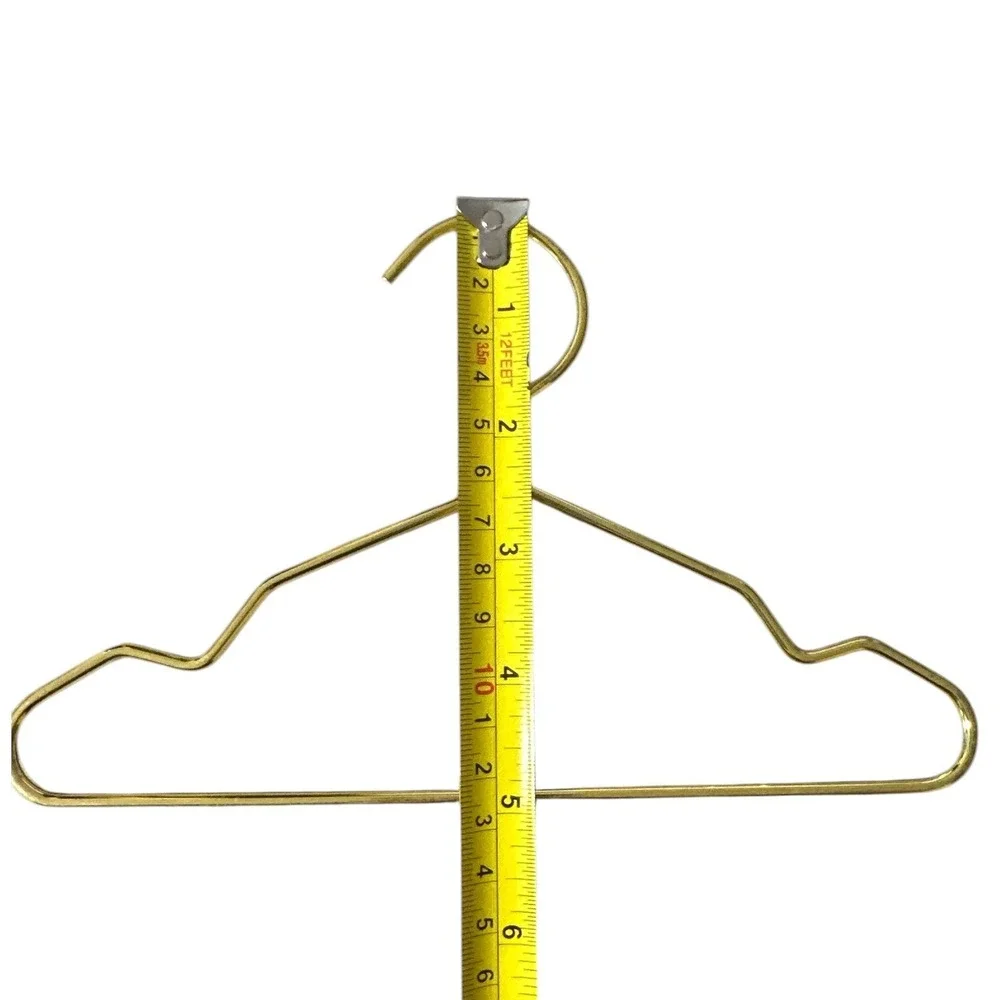 Gold Mini Metal Hangers 13 Piece Set for Kids, Pet & Doll Clothes Strong Durable
